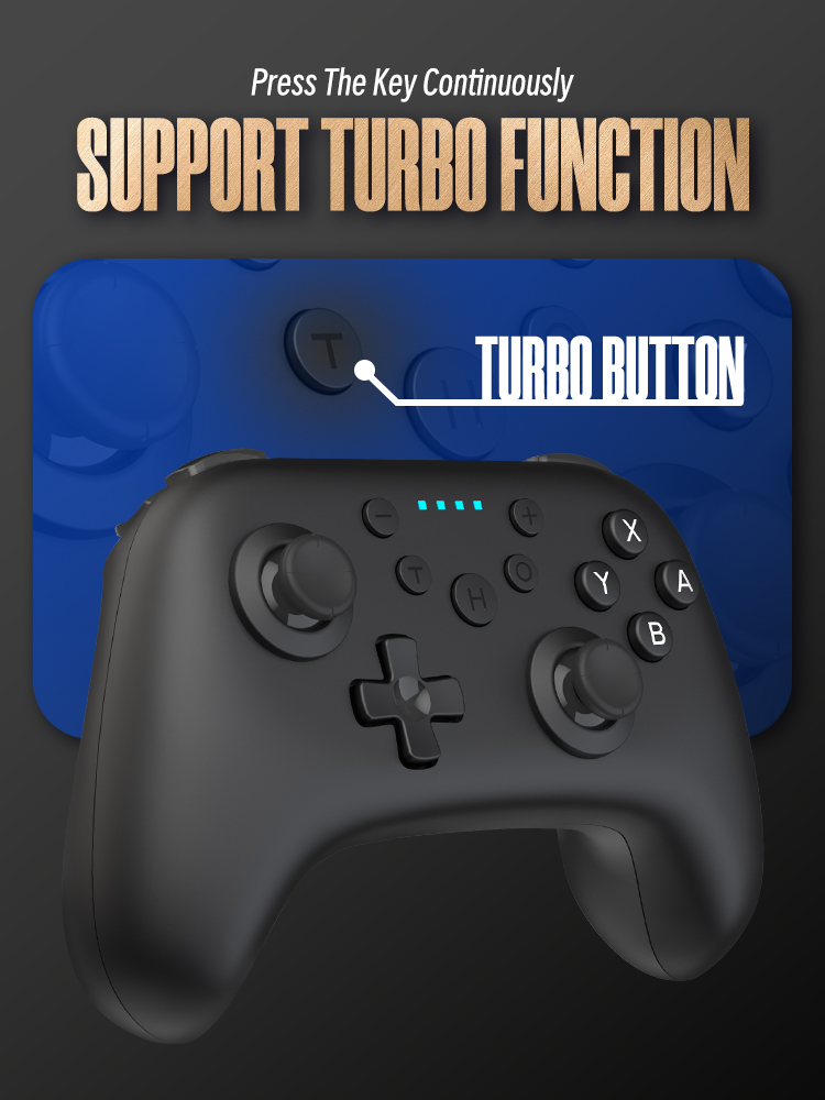 DATAFROGBluetoothWirelessGameControllerforNintendoSwitchProLiteOLEDNFC6-AxisSomatosensoryVibrationTu-1988534-4