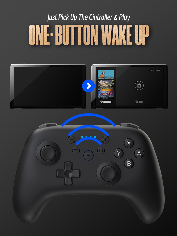 DATAFROGBluetoothWirelessGameControllerforNintendoSwitchProLiteOLEDNFC6-AxisSomatosensoryVibrationTu-1988534-8
