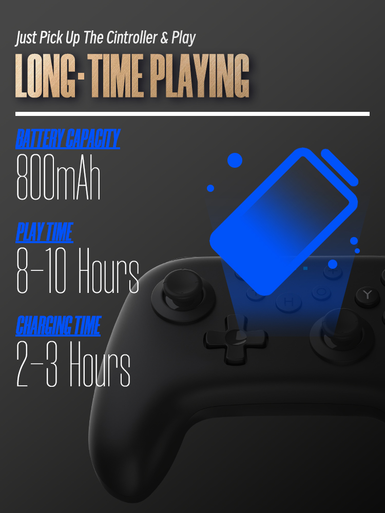 DATAFROGBluetoothWirelessGameControllerforNintendoSwitchProLiteOLEDNFC6-AxisSomatosensoryVibrationTu-1988534-9