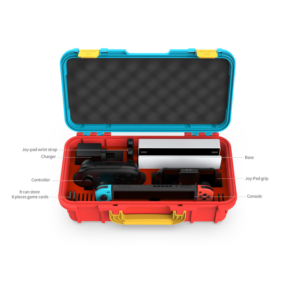 DOBELargeCapacityStorageCaseforSwitchOELDConsolePortableProtectiveCarryingBoxwithShoulderStrapHostGa-2012556-2