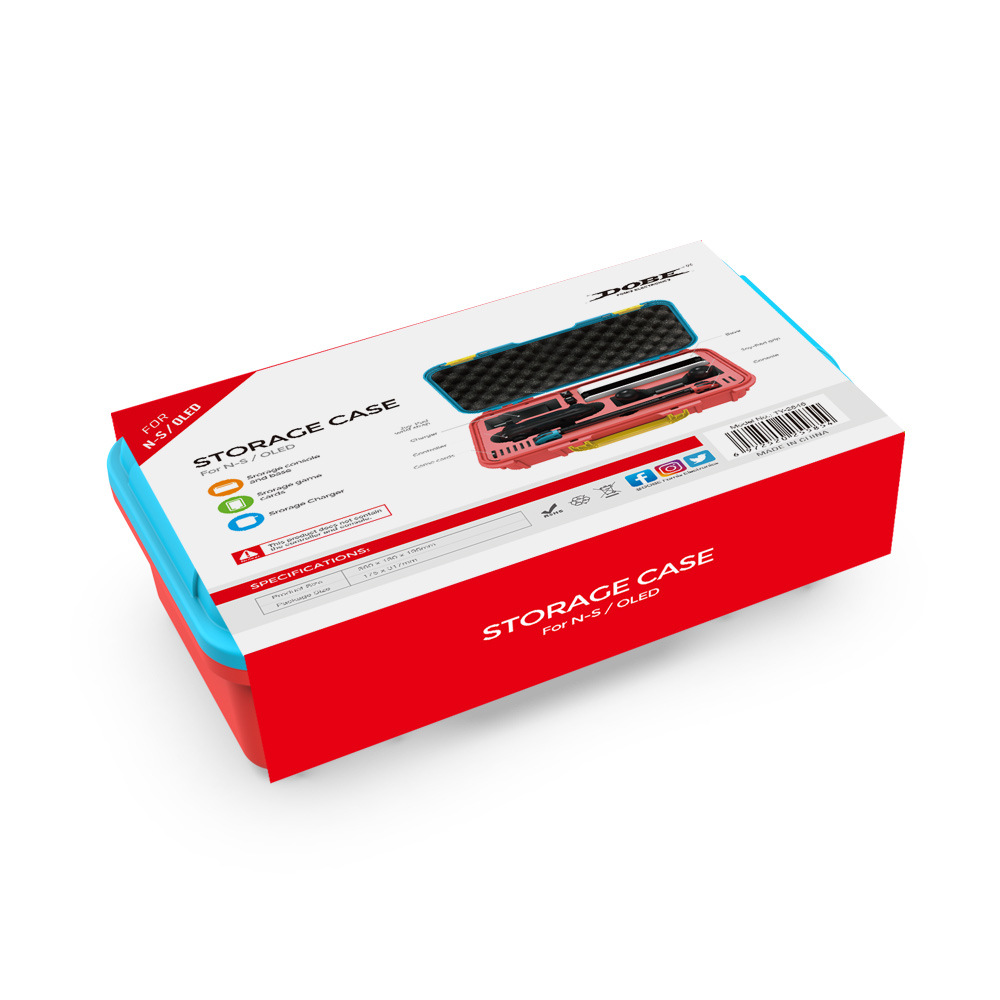 DOBELargeCapacityStorageCaseforSwitchOELDConsolePortableProtectiveCarryingBoxwithShoulderStrapHostGa-2012556-9