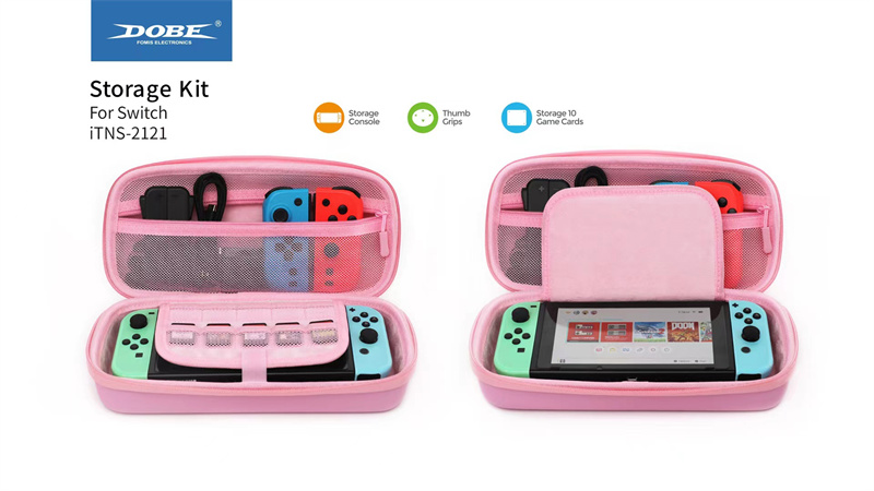 DOBESwitchOLEDHostStorageCasePortableZipperCoverLayeredHandbagwithCardBoxThumbGripsforGameConsoleJoy-2012559-15
