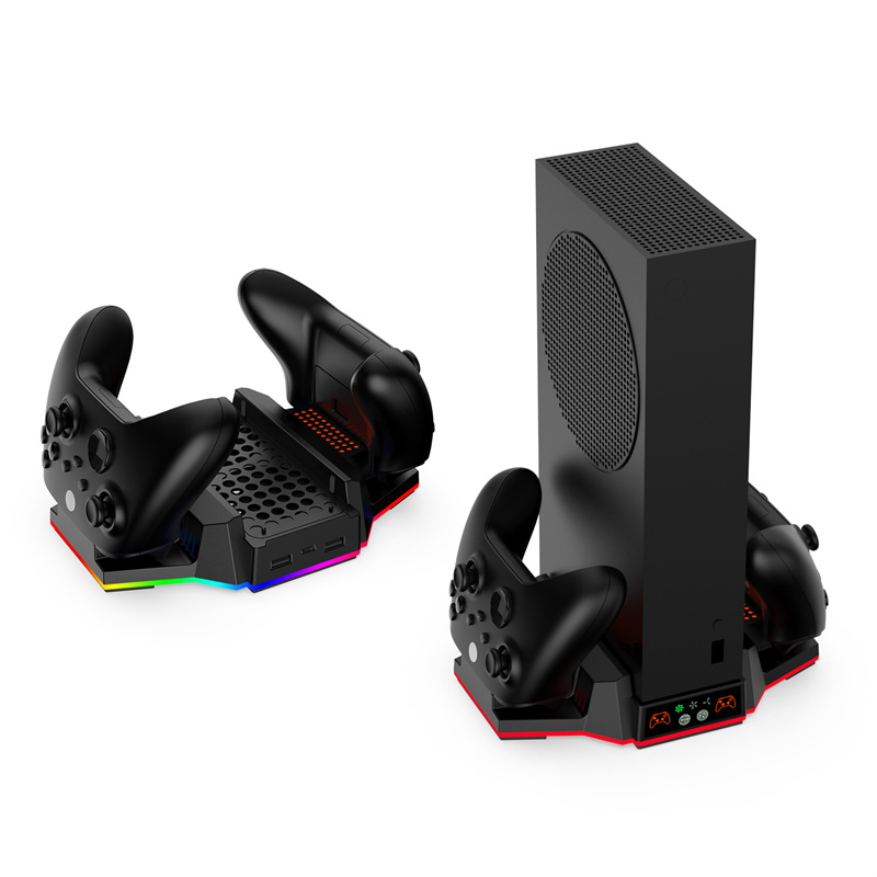 DOBETYX-3612forXboxSeriesSHostRGBVerticalCoolingFanStandwithDualControllerChargerBatteryPackCharging-2015150-4