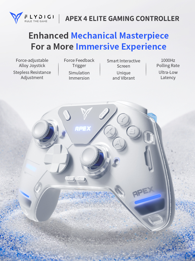 FlyDiGiAPEX4GamingControllerWirelessEliteForceFeedbackTriggerSupportPCSwitchMobileTVBoxGamepad2024Ne-2006912-1
