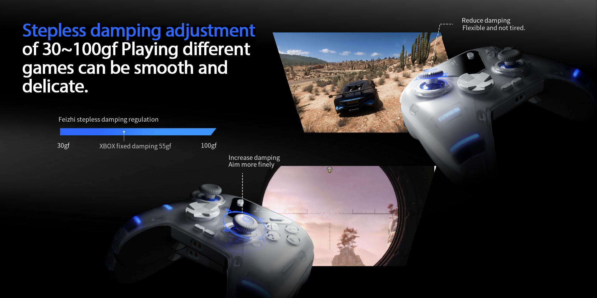 FlyDiGiAPEX4GamingControllerWirelessEliteForceFeedbackTriggerSupportPCSwitchMobileTVBoxGamepad2024Ne-2006912-4