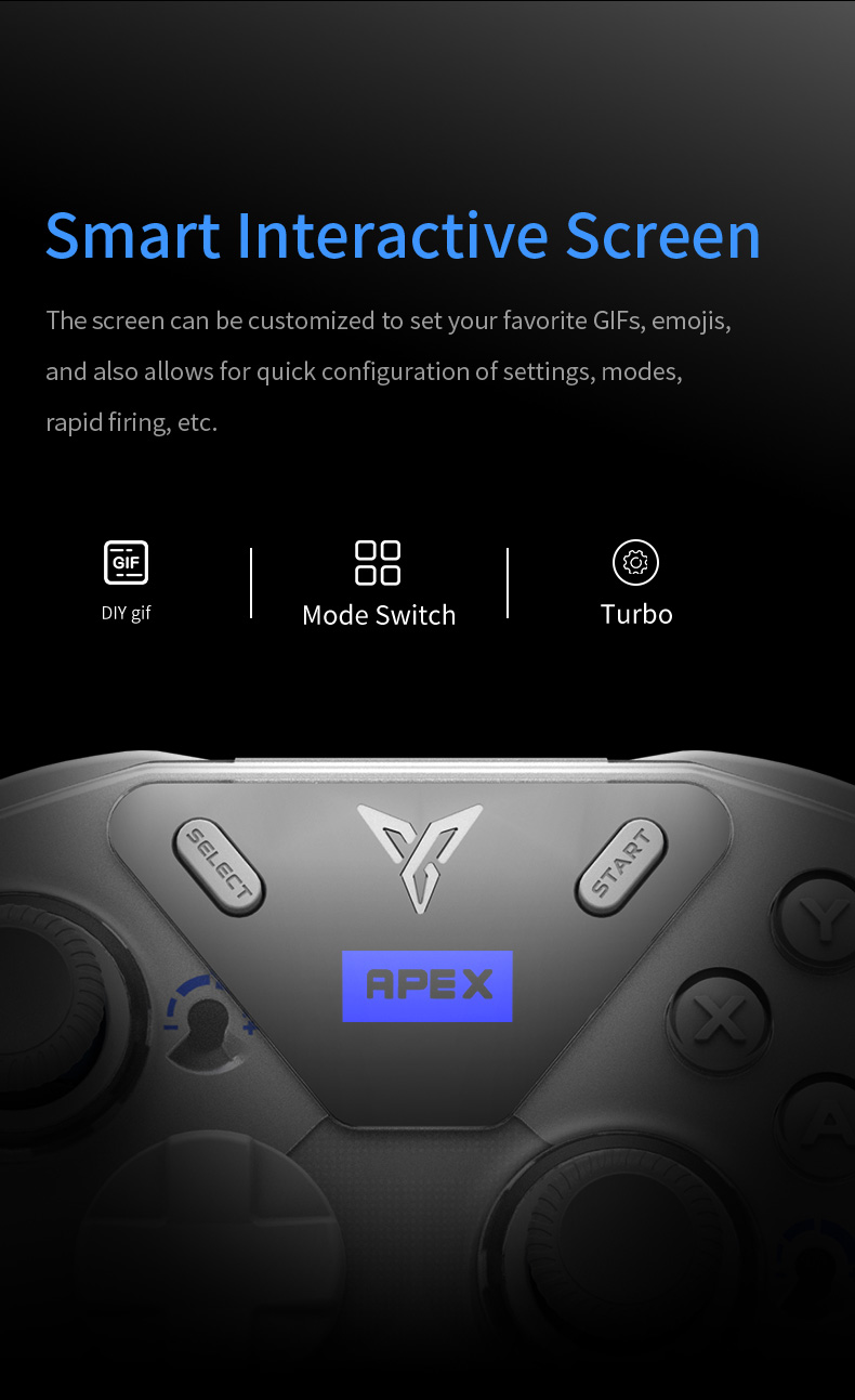 FlyDiGiAPEX4GamingControllerWirelessEliteForceFeedbackTriggerSupportPCSwitchMobileTVBoxGamepad2024Ne-2006912-10