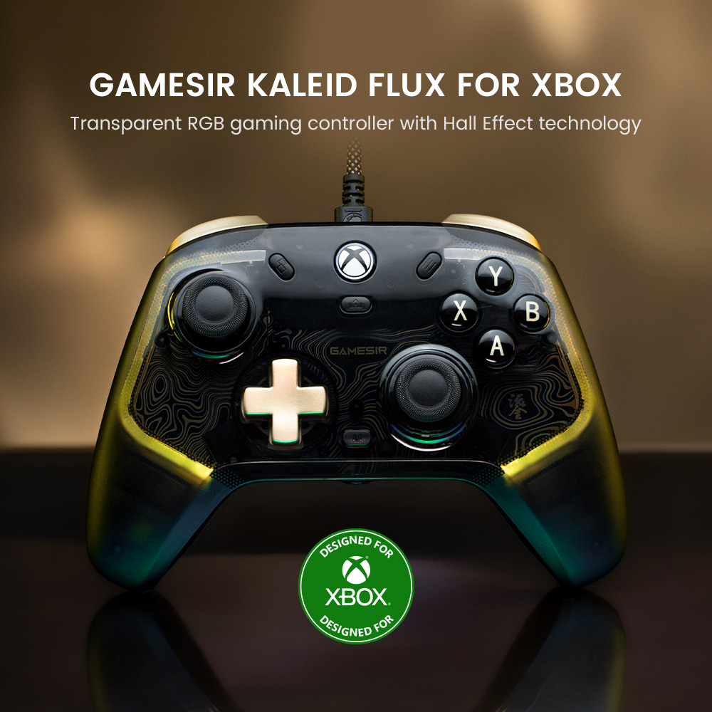 GameSirK1FluxKaleidFluxTransparentRGBGamingControllerWorkswithXboxSeriesXSXboxOneandWindows1011Wired-2015015-1