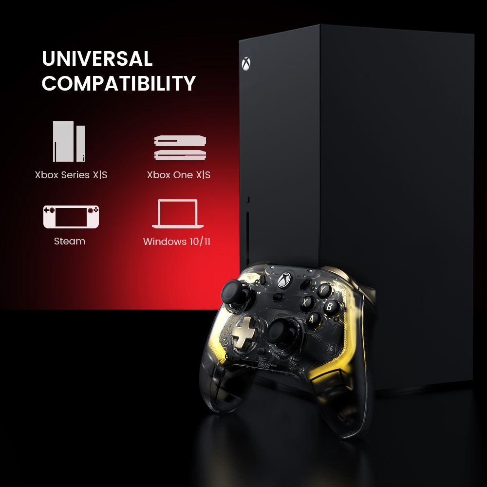 GameSirK1FluxKaleidFluxTransparentRGBGamingControllerWorkswithXboxSeriesXSXboxOneandWindows1011Wired-2015015-2