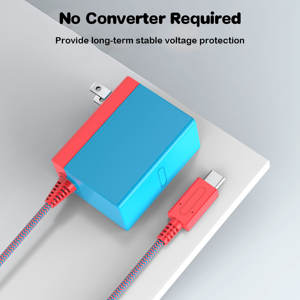 forNintendoSwitchSwitchLiteSwitchOLED39W15V26AFastChargingUSChargerPowerAdapter15MLongSupportTVMode-2012553-3