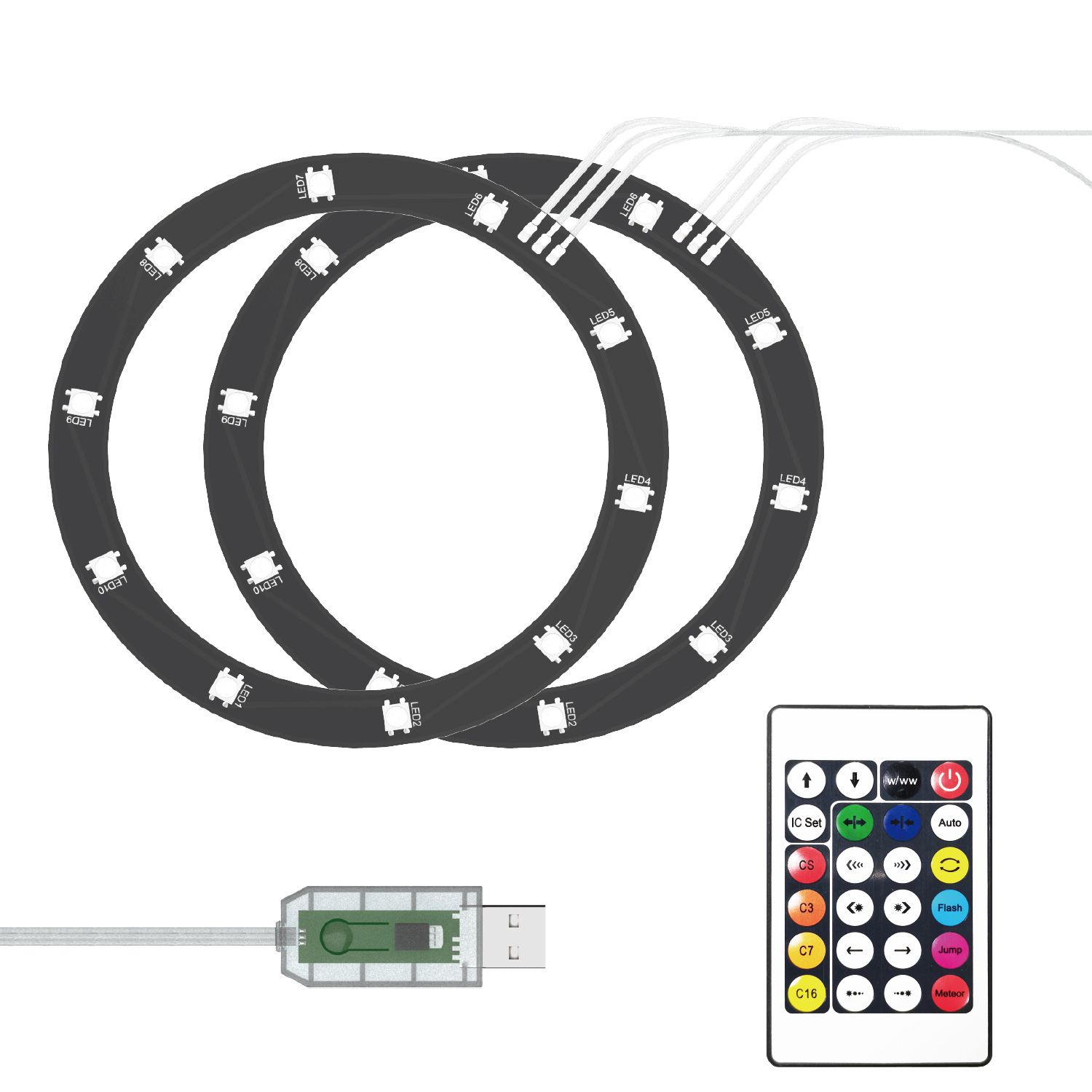 forPS5SlimHostRGBLEDLightStripKitAmbientDecorationAccessoriesAPPUSBRemote3MethodsControlDIYDecorativ-2012752-5