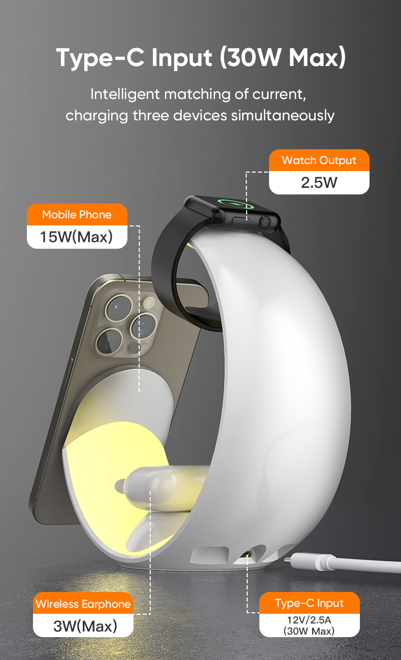 Bakeey4in1LEDLampMagneticAdsorption15WWirelessChargerHolderwithNightLight-2015016-4