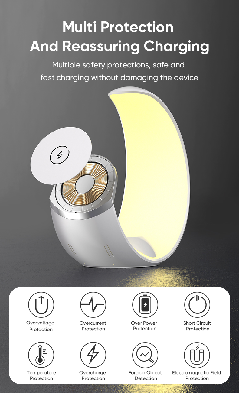 Bakeey4in1LEDLampMagneticAdsorption15WWirelessChargerHolderwithNightLight-2015016-10