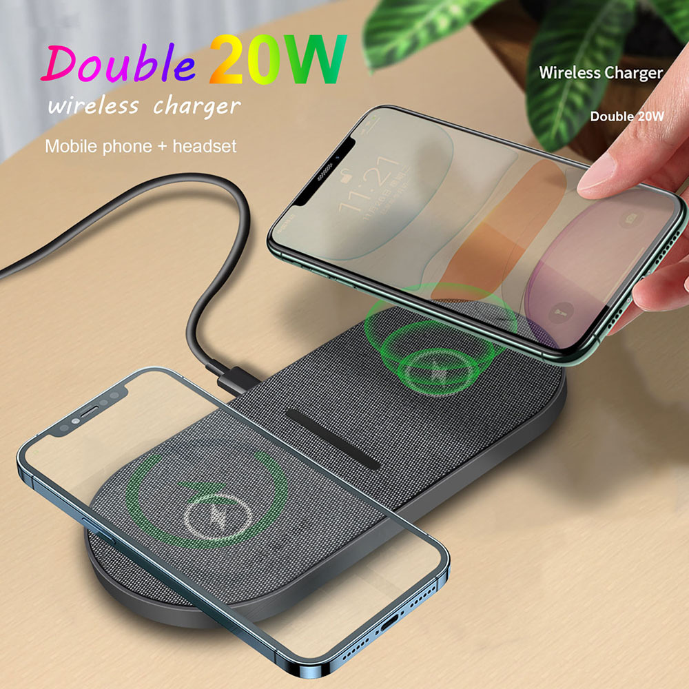 FDGAO20W15W10W75W5WWirelessChargerFastWirelessChargingPadforQi-enabledSmartPhonesforiPhone12131414Pr-1996996-7