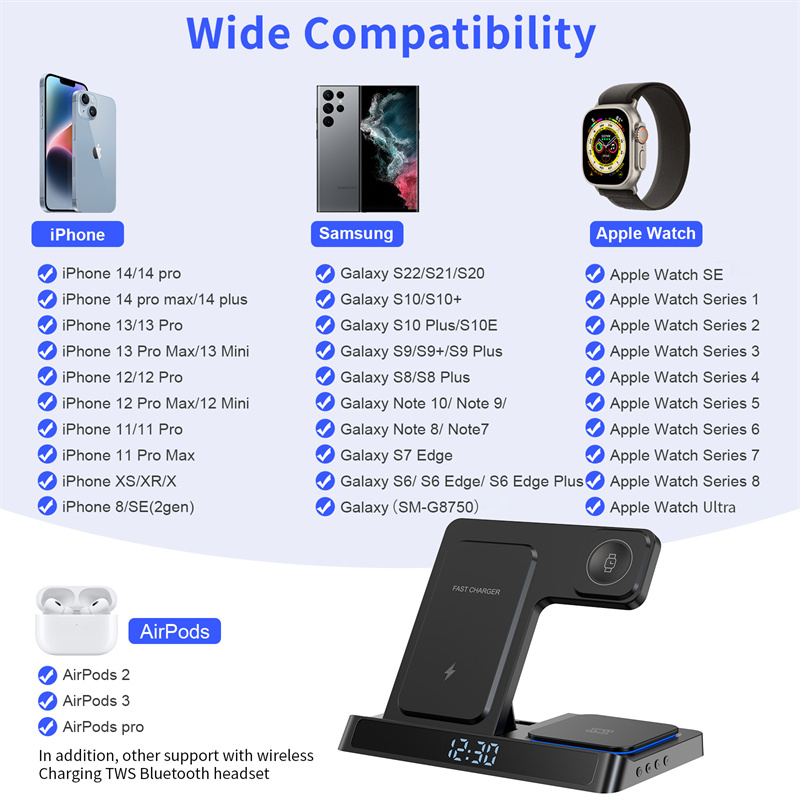 HYY-H3215WWirelessFoldableChargerFastWirelessChargingStandDigitalClockFunctionforSmartPhonesforiPhon-2007444-7