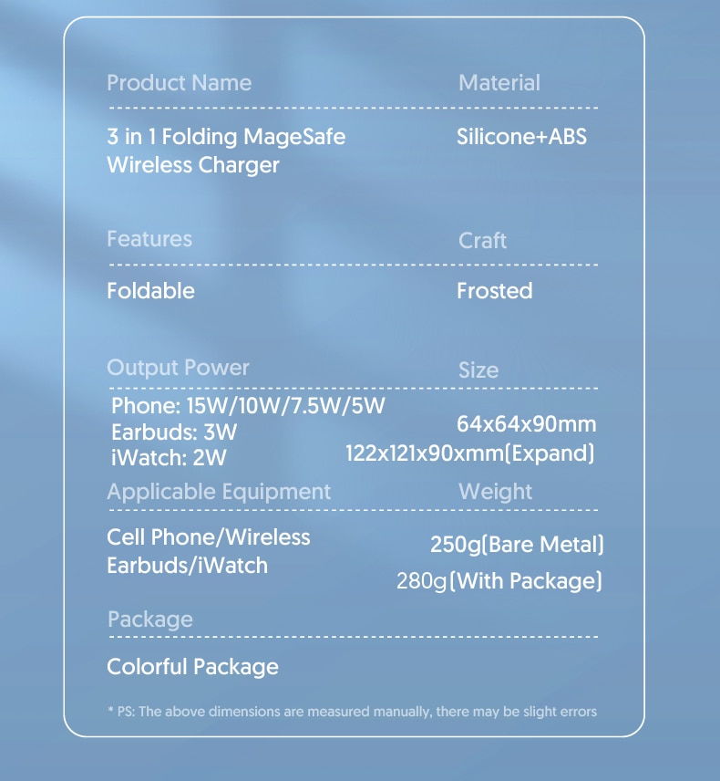 T1515W10W75W5WWirelessChargerFastWirelessChargingDockforQi-enabledSmartPhonesforiPhone12131414Pro14P-1992249-13