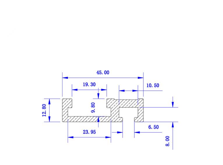 100-1220mmRedAluminumAlloy45TypeT-TrackWoodworkingT-slotMiterTrackTableSawRouterMiterGauge-1411625-8