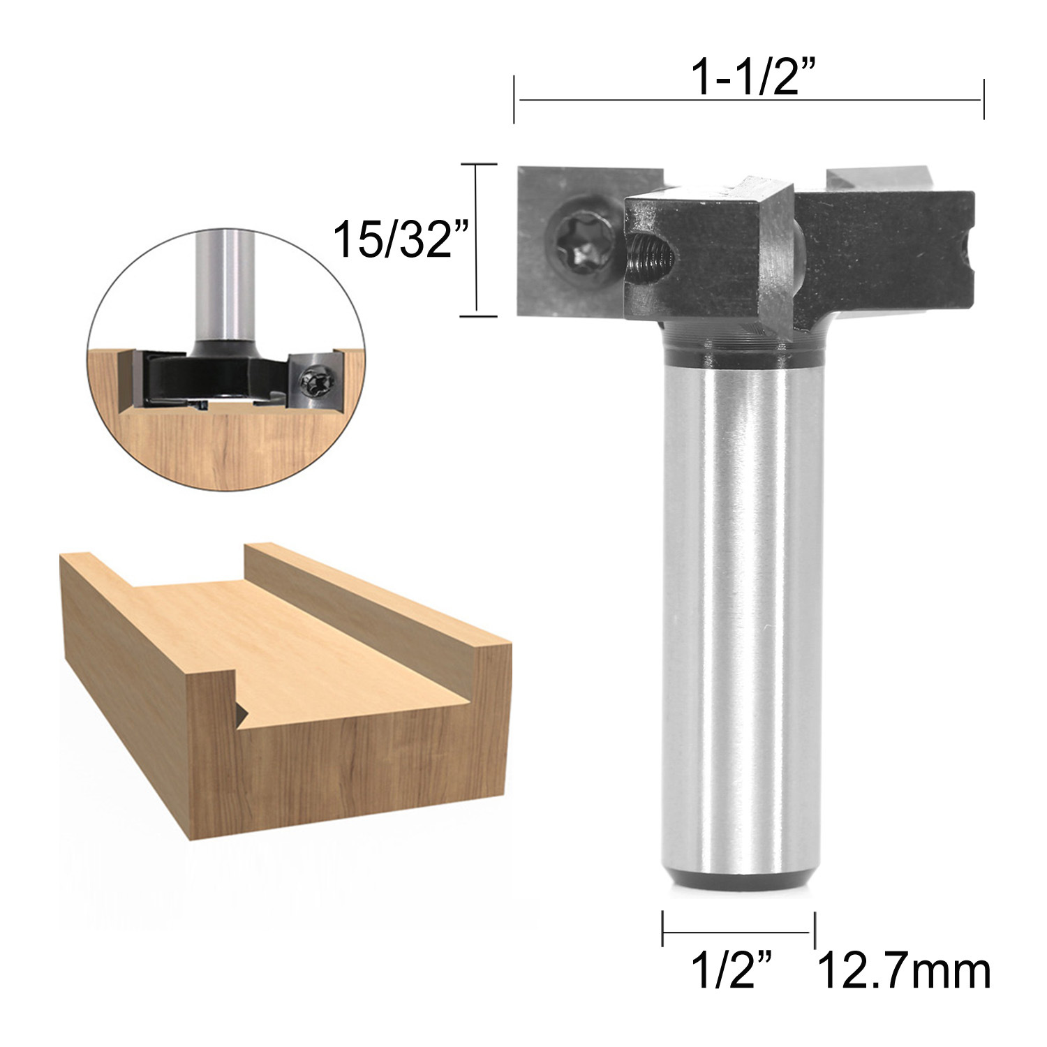 12127mmShank3WingsRouterBitCarbideInsertWoodCNCRouterBit1-12CutDia1532CutLengthSurfacingMillingCutte-2014614-1