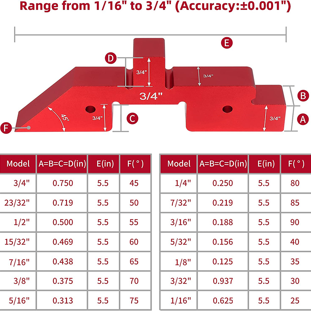 14pcsWoodworkingSetupBlocksAdjustableHeightGaugeforRouterTableSawAngleMeasurement-1990309-5