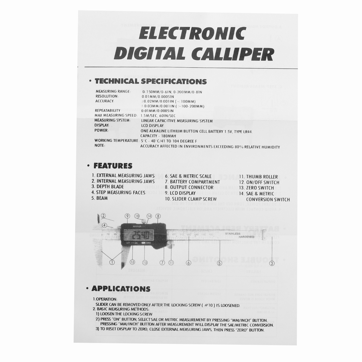 150mmElectronicDigitalVernierCaliperStainlessSteelVernierCaliperGaugeWoodworkingMeasuringToolGauge-1977914-10