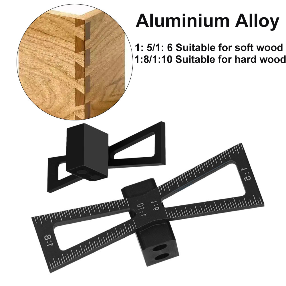 1518AluminumAlloyDovetailJointHingeGaugeMarkingTemplateWoodworkingToolHighStrengthWear-Resistant-1993697-2