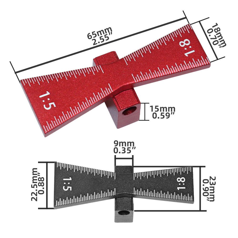 1518AluminumAlloyDovetailJointHingeGaugeMarkingTemplateWoodworkingToolHighStrengthWear-Resistant-1993697-6