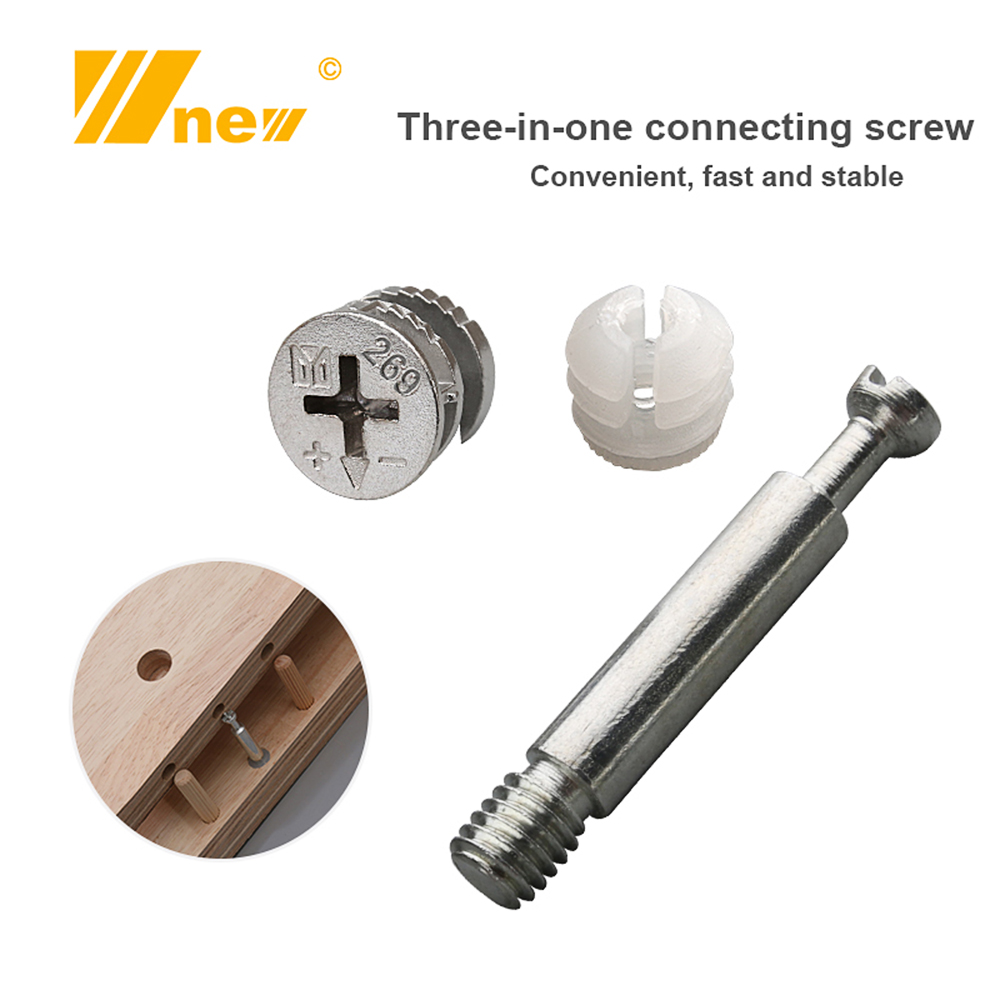 20PCSThree-in-OneWoodworkingConnectorsforLockingFasteningPunchingfor15-18mmor18-21mmBoard-1994692-4