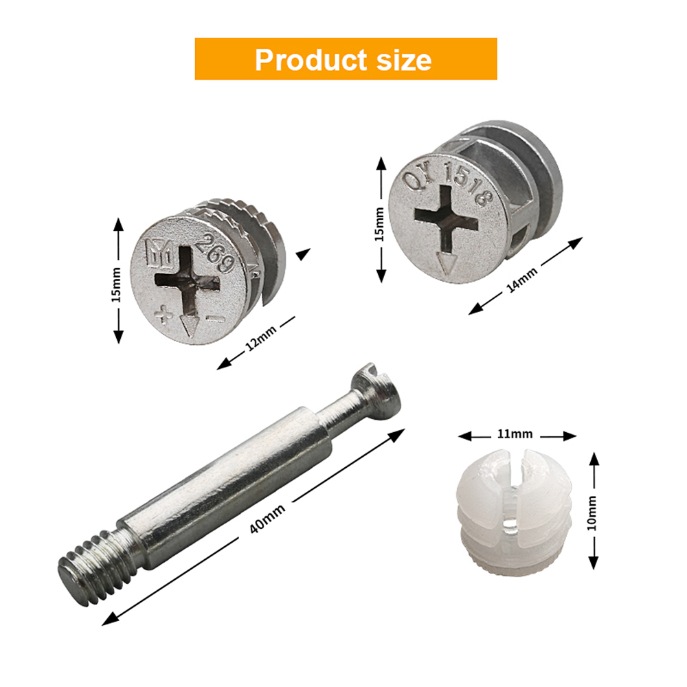 20PCSThree-in-OneWoodworkingConnectorsforLockingFasteningPunchingfor15-18mmor18-21mmBoard-1994692-8