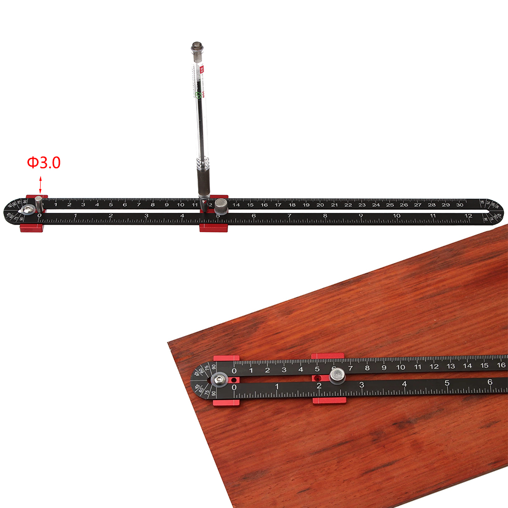 25cm30cmWoodworkingDrawingCompassCircularDrawingRulerMeasurementToolHighPrecisionWoodworkingScribeGa-1994038-2