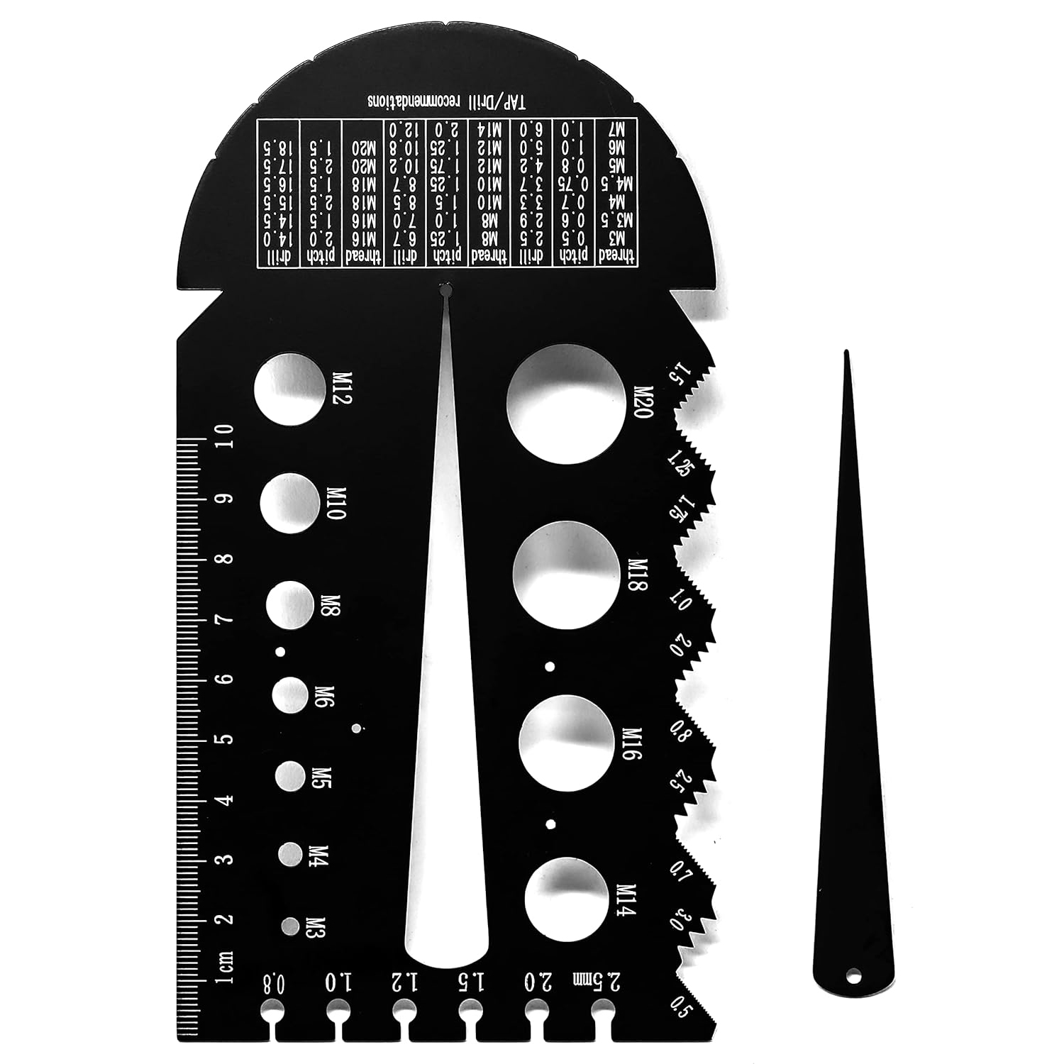 2PCSAluminumAlloyMetricImperialNutandBoltThreadCheckerBoltSizeandThreadIdentifierGauge-2009066-4