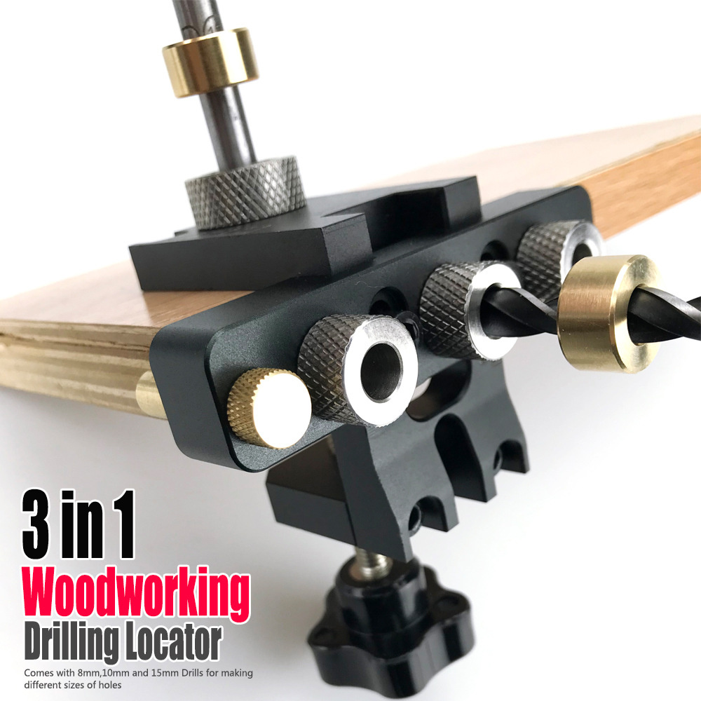 3-in-1PrecisionJigDowelCamJigDowellingJigMasterKitWoodHoleDrillingGuideWoodworkingPositionforDIYWood-1991348-2