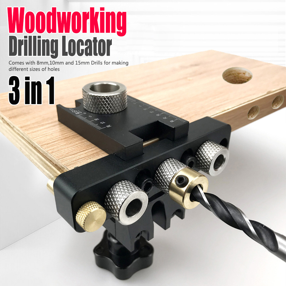 3-in-1PrecisionJigDowelCamJigDowellingJigMasterKitWoodHoleDrillingGuideWoodworkingPositionforDIYWood-1991348-3