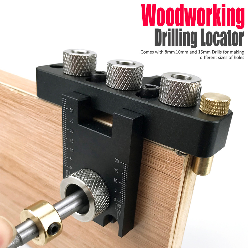 3-in-1PrecisionJigDowelCamJigDowellingJigMasterKitWoodHoleDrillingGuideWoodworkingPositionforDIYWood-1991348-4