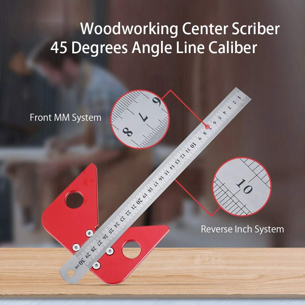 30cmCenterWoodworkingRuler45DegreesAngleLineCaliberMarkingRulerWoodMeasuringScribeTool-1994423-1