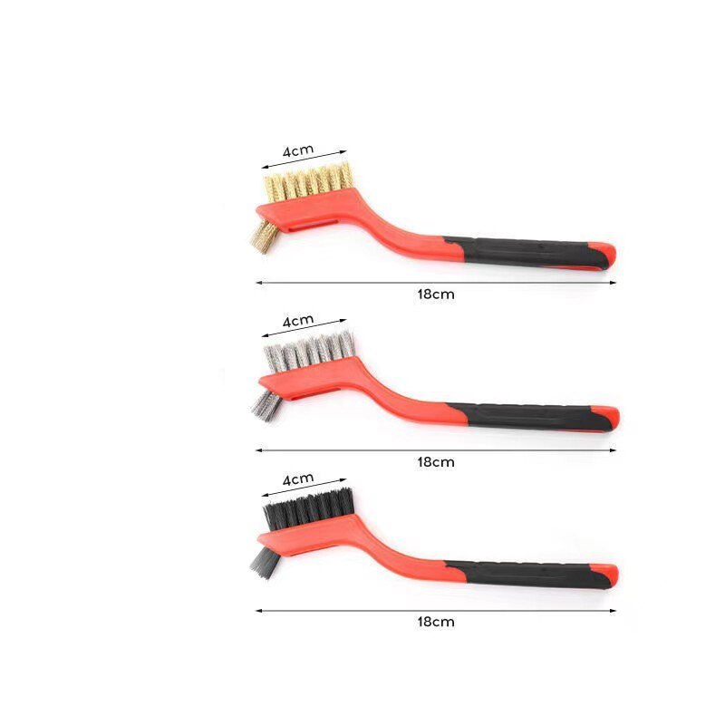 3PacksWireCleaningBrushStainlessSteelBrassNylonBristlesBrushPolishingRustRemoverKitchenStoveSinkScru-2003194-9