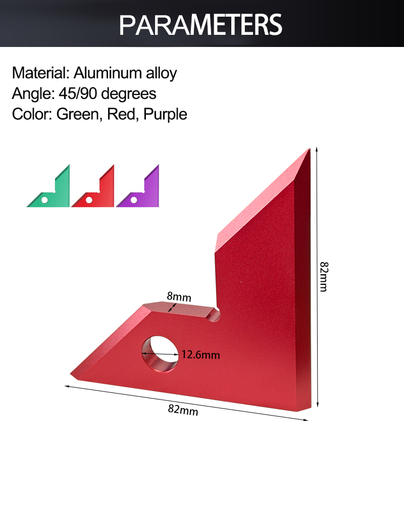 4590DegreeSquareMultifunctionalCarpentersAngleMeasurementToolHighPrecisionWoodworkingToolIdealforPre-2008996-8