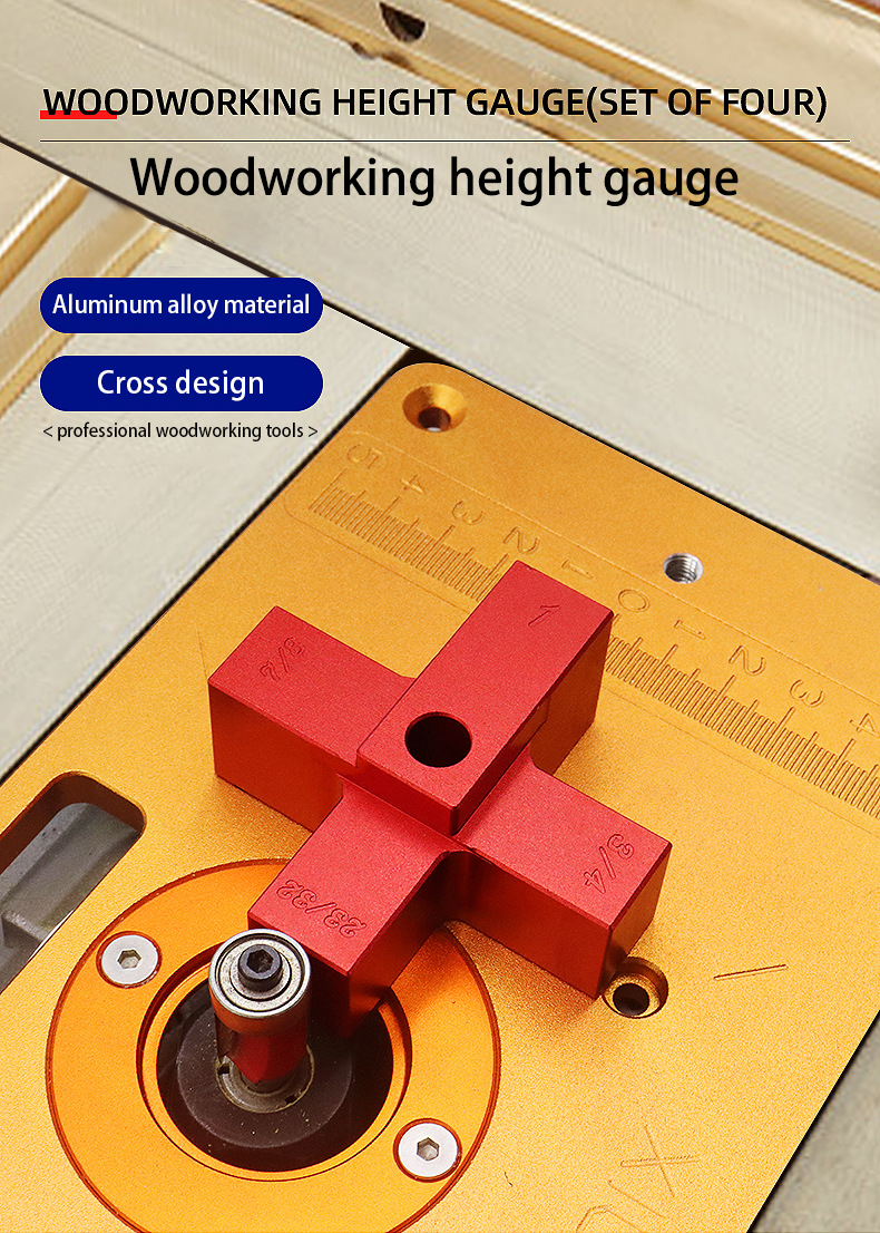 4PCSWoodworkingCrossHeightGaugeSetofMeasurementModulesTools-1994446-1