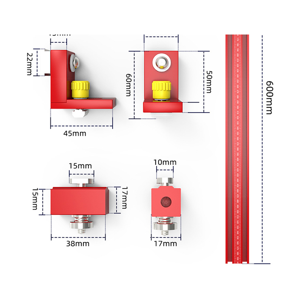 600mmAluminumAlloyWoodworkingGuideRailFenceTableSawCuttingSlottingTrackParallelGuideSystem-1991109-8