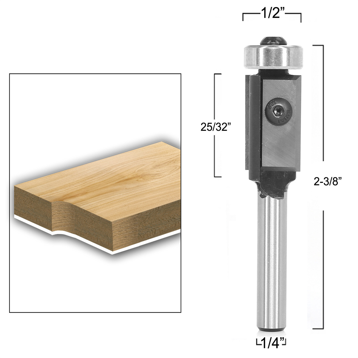 6mm14InchShankCarbideInsertFlushTrimRouterBitWoodworkingMillingTrimmingKnifeEdgeMillingCutterforSmoo-2005889-6