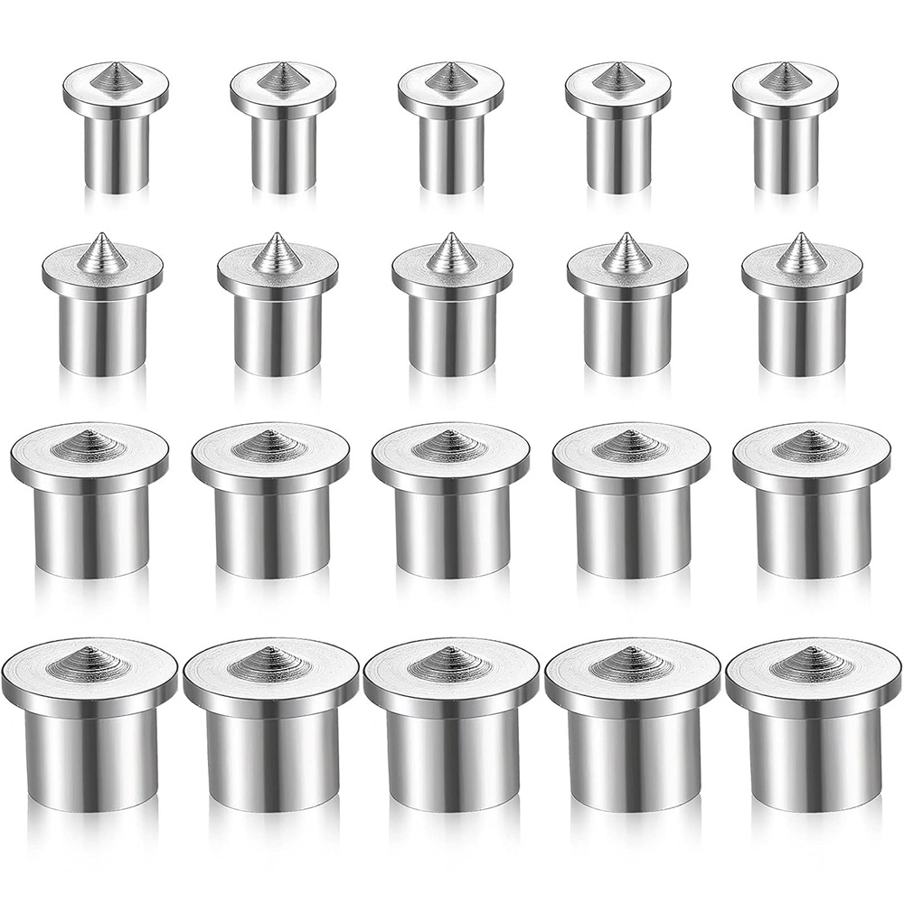 AlloySteelDowelandTenonCenterTransferPlugs20Pieces14InchSilverDurableEasytoUseforPreciseWoodworkingP-1999547-6