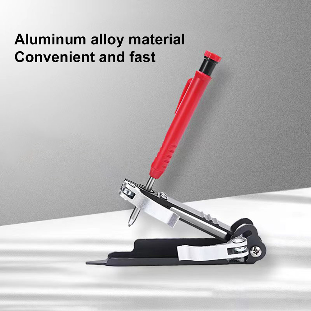 AluminiumAlloyMeasuringAntiFormMulti-functionAdjustableProfileScribingRulerContourGaugeDIYWoodworkin-1985898-3