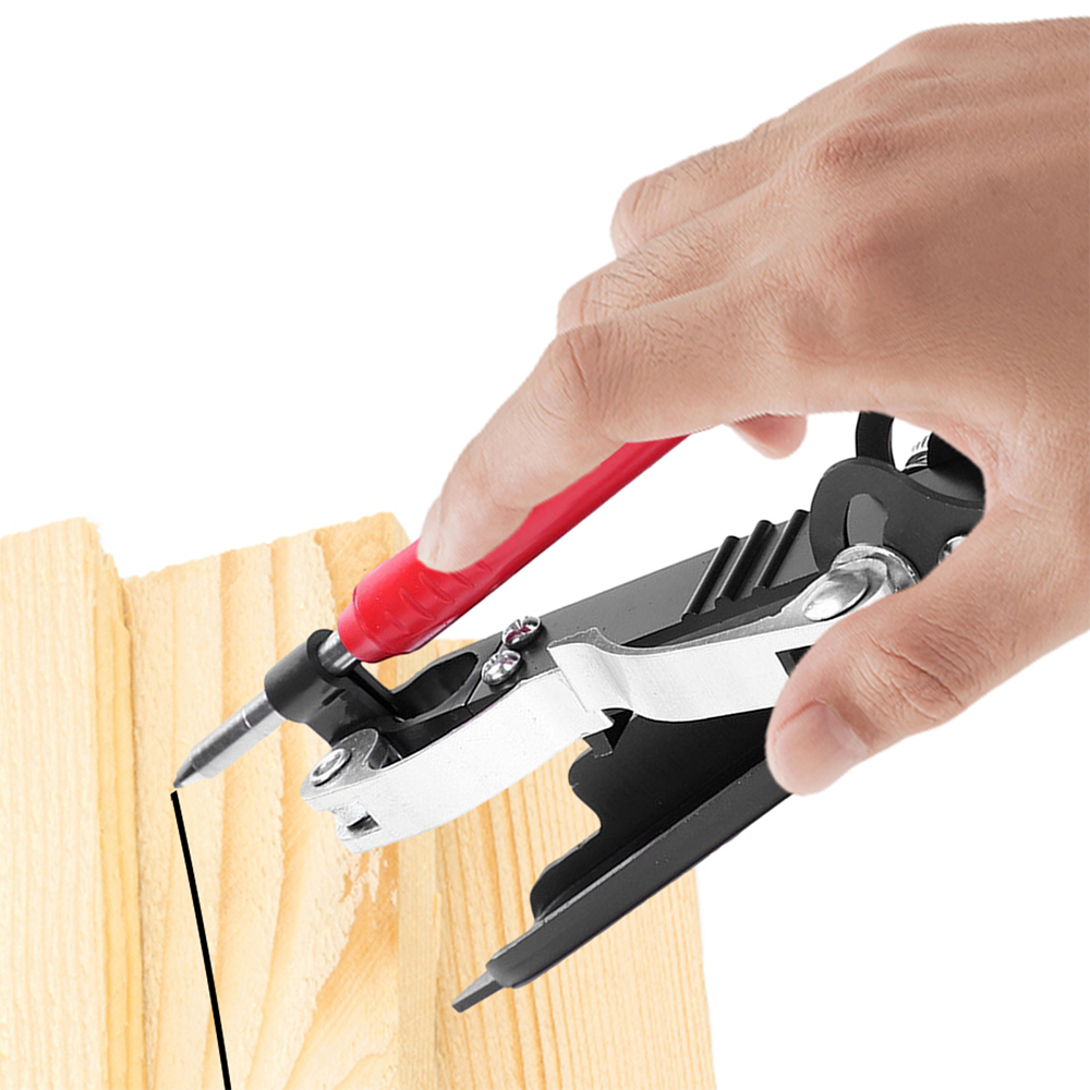 AluminiumAlloyMeasuringAntiFormMulti-functionAdjustableProfileScribingRulerContourGaugeDIYWoodworkin-1985898-8