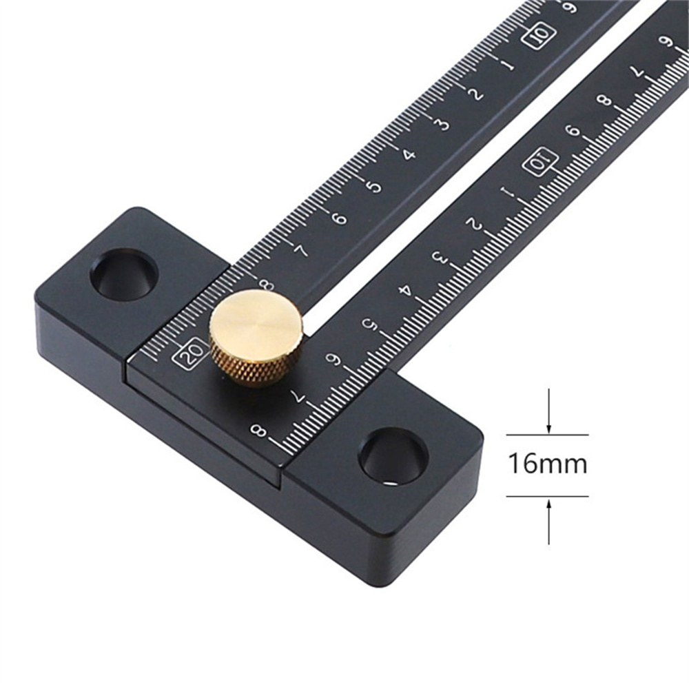 AluminumAlloy180280mmMetricLineScribeRulerPositioningMeasuringRulerWoodworkingMarkingT-Ruler-1987716-5