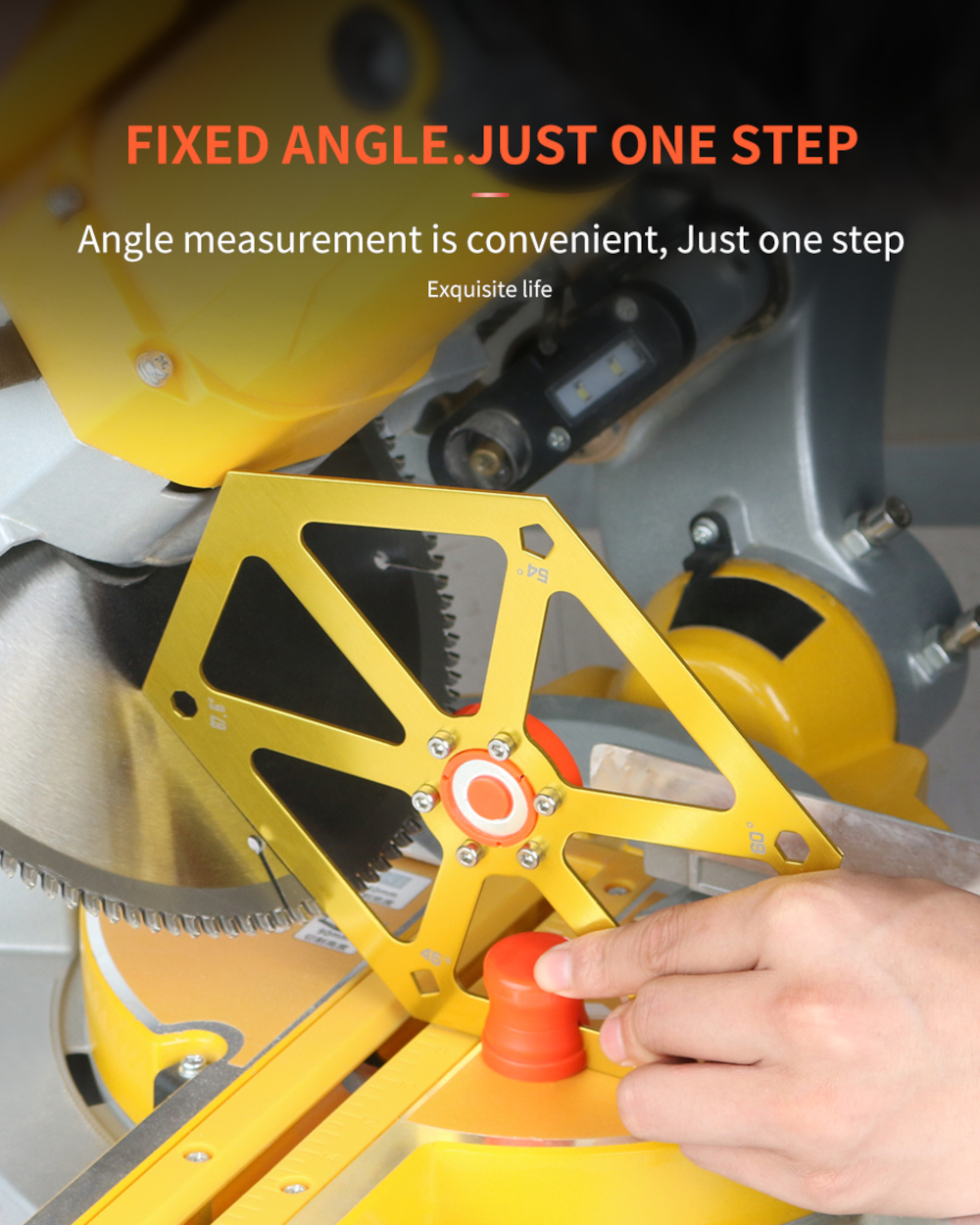 AluminumAlloyHexagonRulerforTableSawMulti-angleMeasuringToolSawAngleFinderGaugeProtractorInclinomete-1776710-5