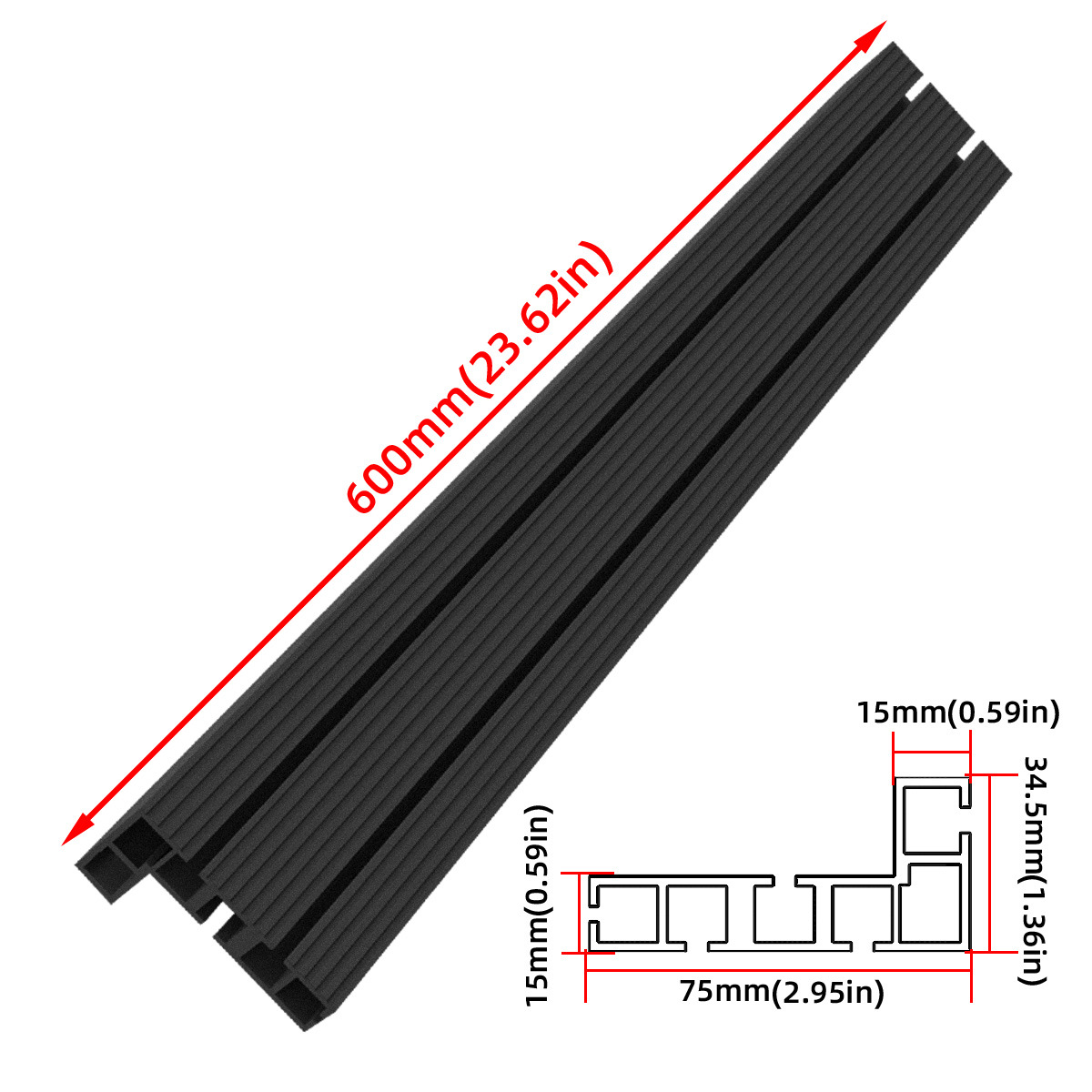 AluminumMultiT-TrackFenceWoodworkingMiterTrackFenceDIYTSlotBandsawJigMiterTrackSlidingBracketMiterGa-1994735-12