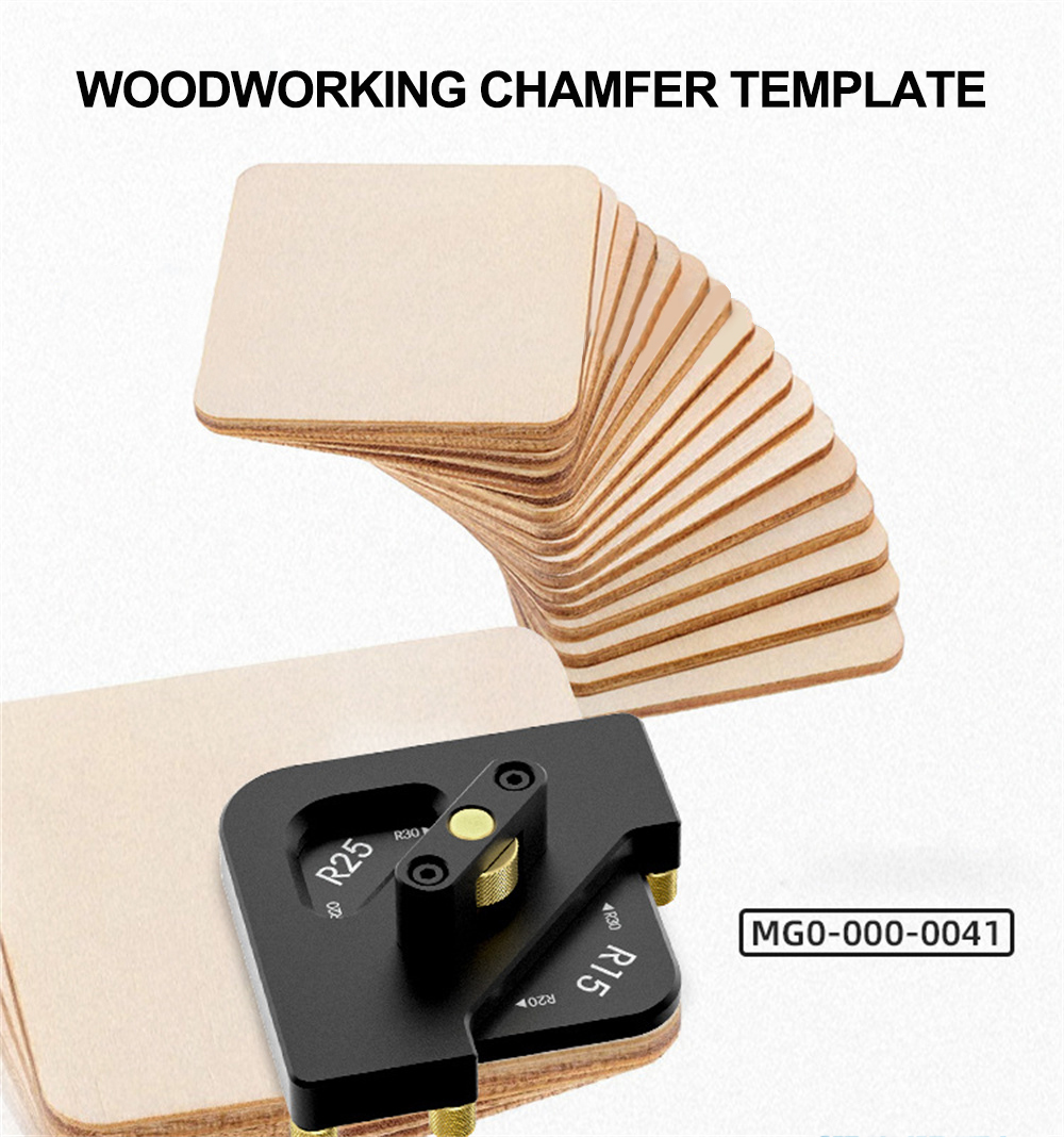 ArcTCornerGaugeAluminumAlloyWoodworkingChamferingTemplateToolwithQuickChangeFeaturesRedBlackPerfectf-2010165-1