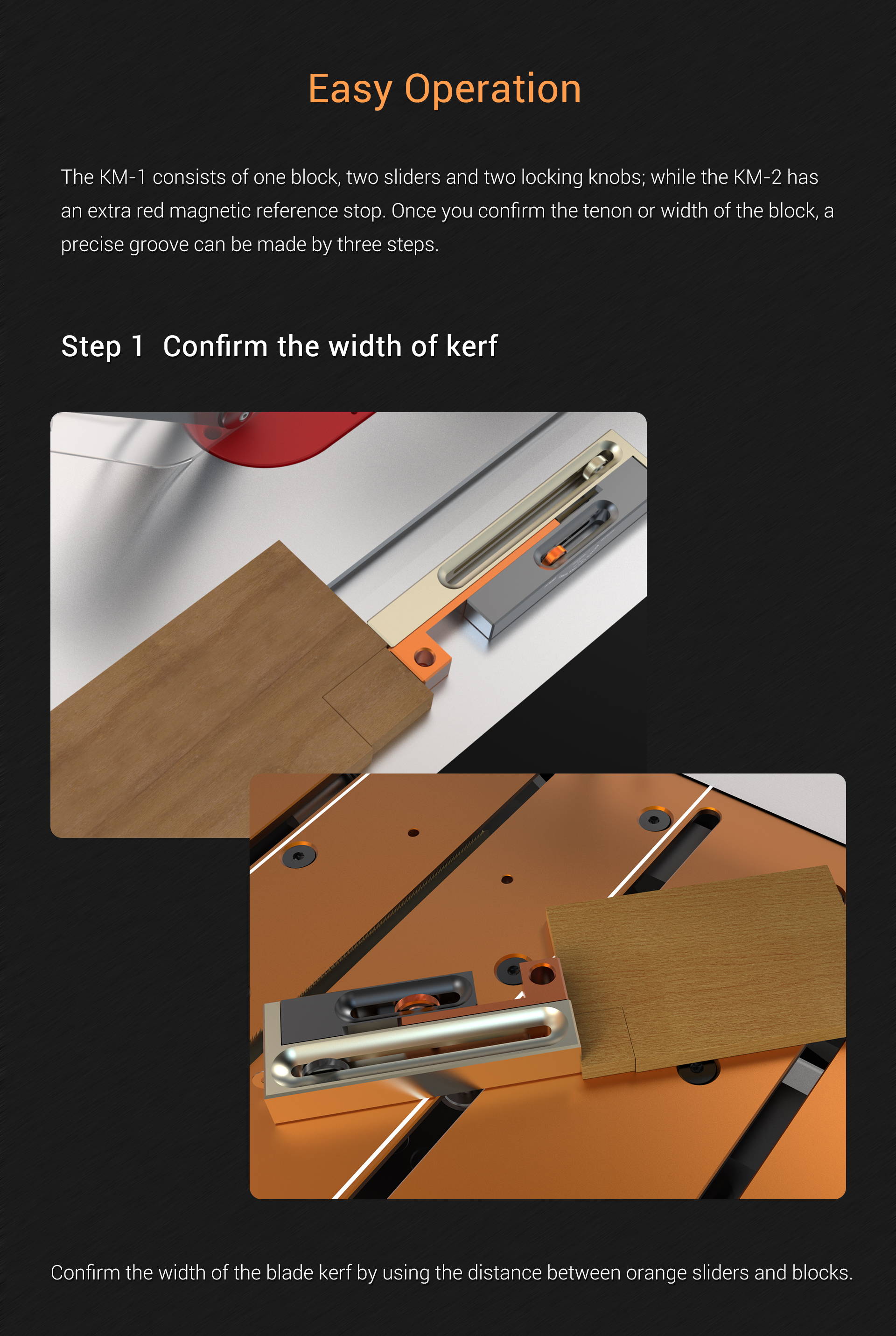 BRIDGECITYTOOLWORKSKM-1KerfMakerAluminumAlloyWoodworkingToolwithMaxKerfWidth12PrecisionVersatilityfo-2006709-3
