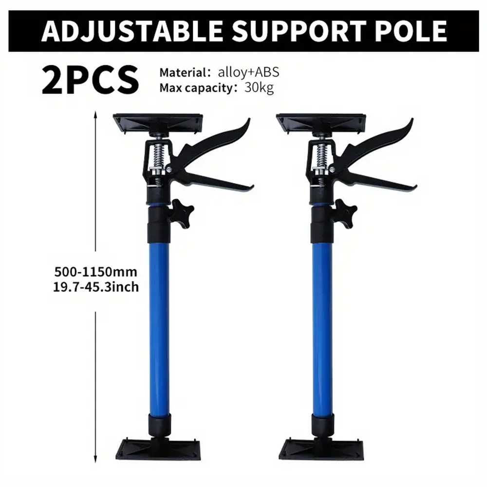 CabinetJackSupportPoleAdjustable197-453InchesSteelTelescopicQuickSupportRod3rdHandSupportSystemForCa-2000761-9