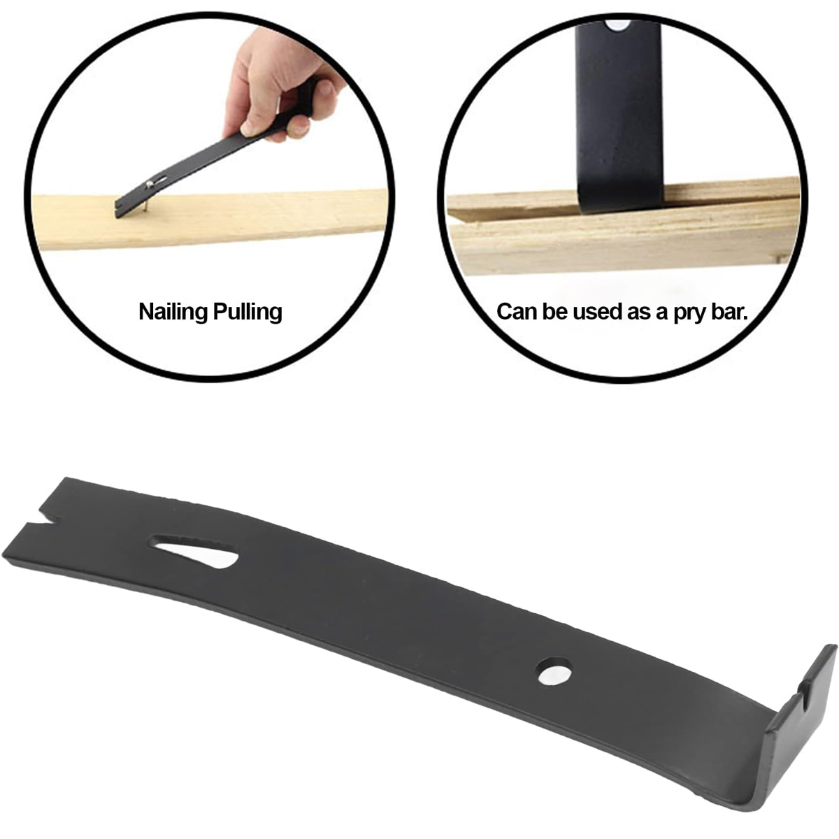 CarbonSteelPryBarClawIntegratedNailPullerCrowfootWreckingToolBlackforWoodworkingandHouseholdRepairan-2004566-2