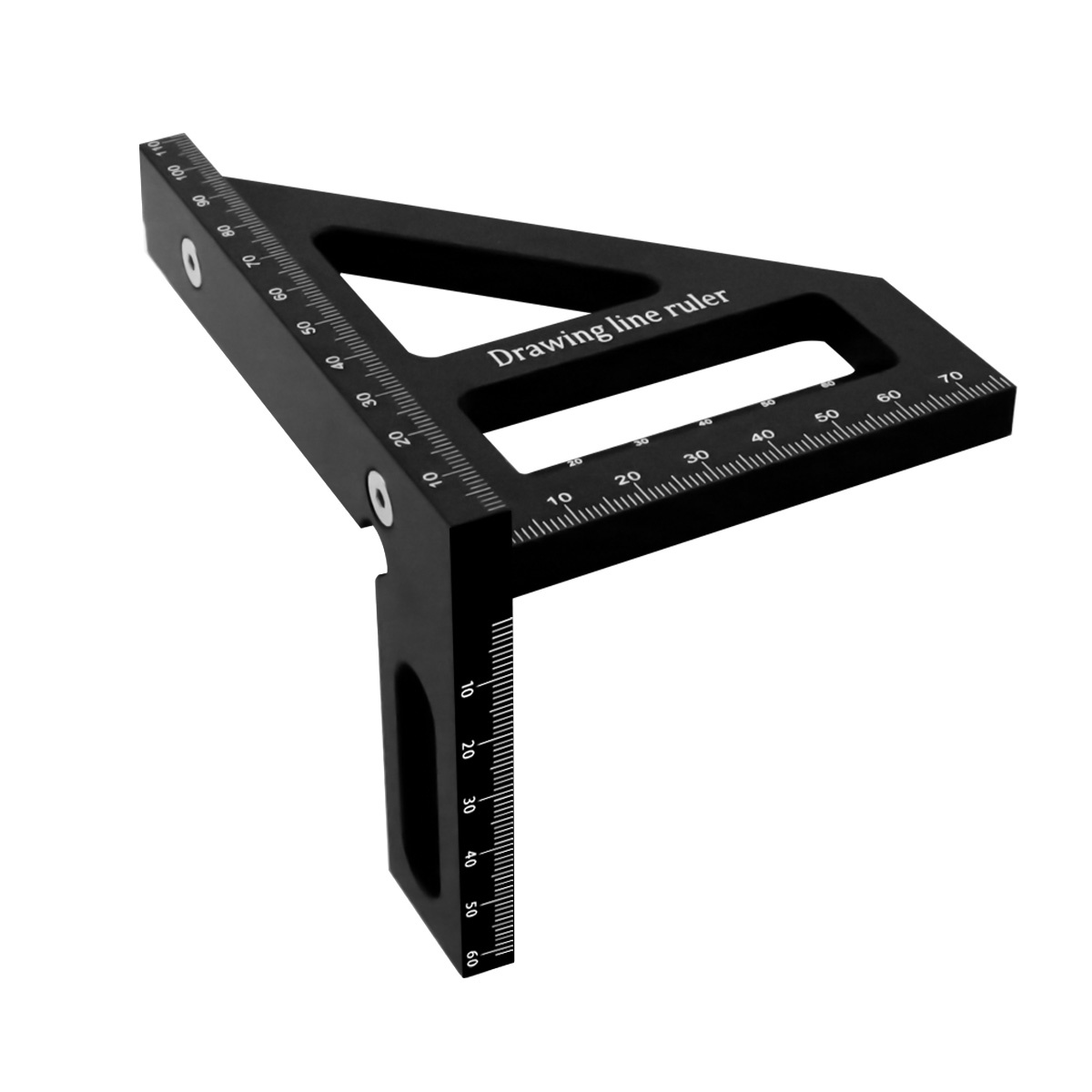 CarpenterSquareAluminumMiterTriangleHoleRulerWoodworkingSquareProtractor3DMultiAngle4590DegreeLayout-1993061-7