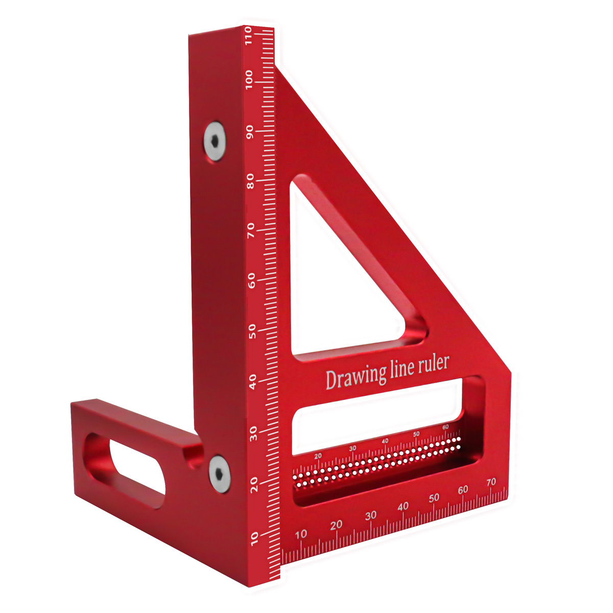 CarpenterSquareAluminumMiterTriangleHoleRulerWoodworkingSquareProtractor3DMultiAngle4590DegreeLayout-1993061-9